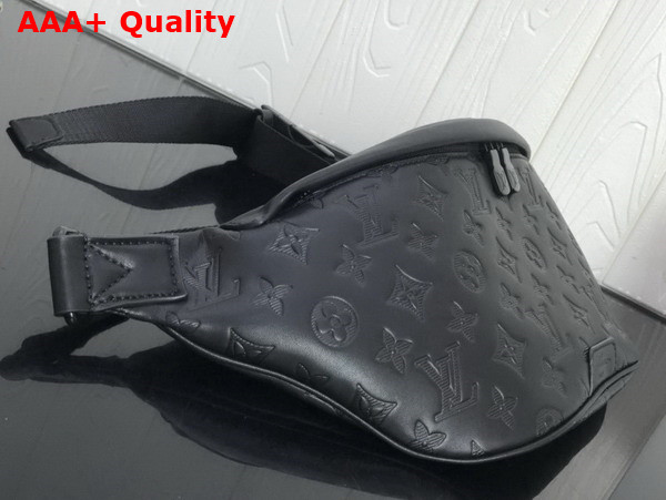 Louis Vuitton Discovery Bumbag Black Monogram Shadow Calf Leather M44388 Replica