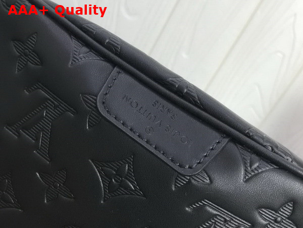 Louis Vuitton Discovery Bumbag Black Monogram Shadow Calf Leather M44388 Replica