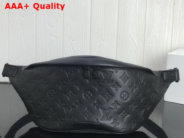 Louis Vuitton Discovery Bumbag Black Monogram Shadow Calf Leather M44388 Replica