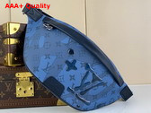 Louis Vuitton Discovery Bumbag in Abyss Blue Monogram Aquagarden Coated Canvas M22576 Replica