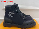 Louis Vuitton District Ankle Boot Ranger in Black Canvas 1AIDWD Replica