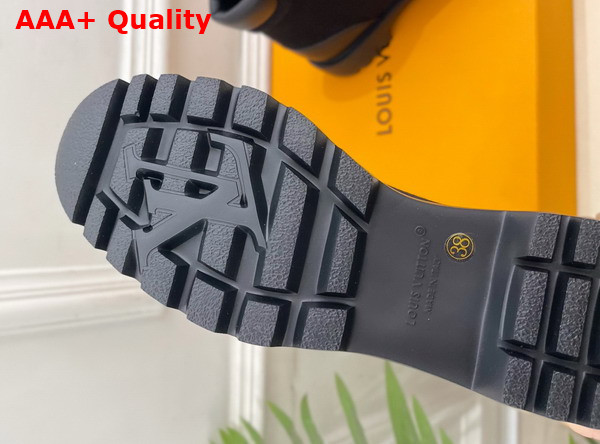 Louis Vuitton District Ankle Boot Ranger in Black Canvas 1AIDWD Replica