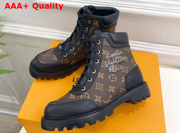 Louis Vuitton District Ankle Boot Ranger in Monogram Canvas Replica