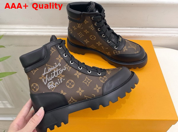 Louis Vuitton District Ankle Boot Ranger in Monogram Canvas Replica