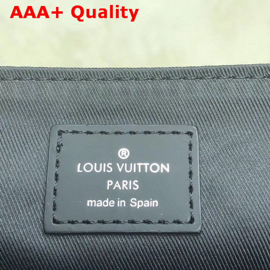 Louis Vuitton District Messenger Damier Graphite Canvas with Embroidered Tufted and Printed Patches N40040 Replica