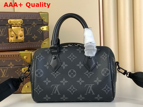 Louis Vuitton Diy Speedy 18 Bag in Monogram Eclipse Canvas Replica