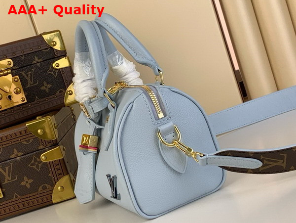 Louis Vuitton Diy Speedy 18 Bag in Olympe Blue Calfskin Leather M24604 Replica