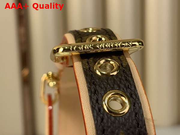 Louis Vuitton Dog Collar Monogram Canvas and Natural Cowhide Leather Replica