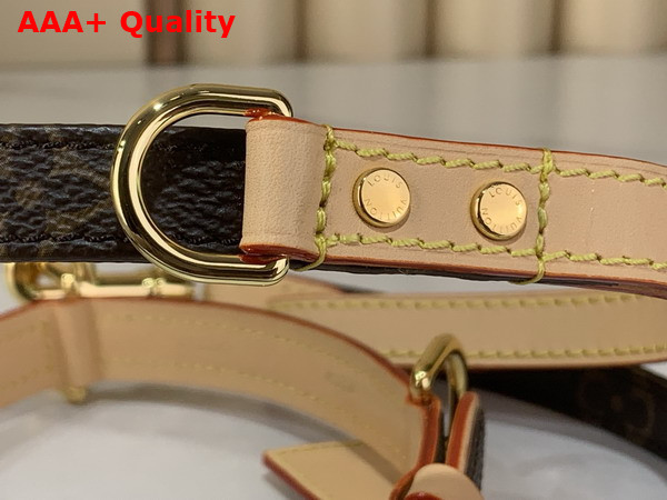 Louis Vuitton Dog Collar Monogram Canvas and Natural Cowhide Leather Replica