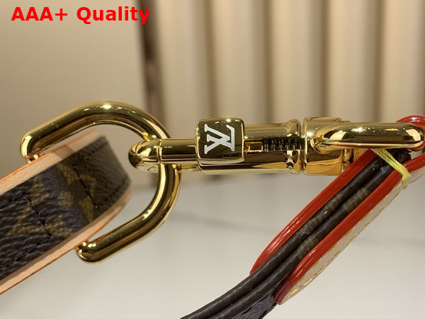 Louis Vuitton Dog Collar Monogram Canvas and Natural Cowhide Leather Replica