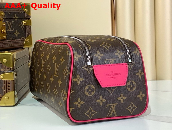 Louis Vuitton Dopp Kit Pondichery Pink Monogram Macassar Coated Canvas M12641 Replica