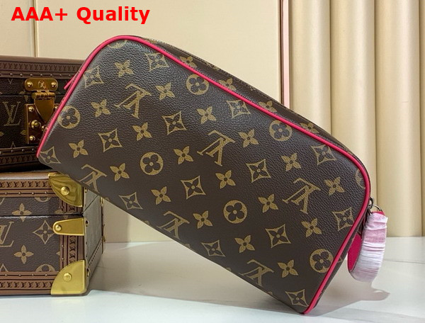 Louis Vuitton Dopp Kit Pondichery Pink Monogram Macassar Coated Canvas M12641 Replica