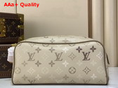 Louis Vuitton Dopp Kit Sand Beige Monogram Surplus Coated Canvas M29161 Replica