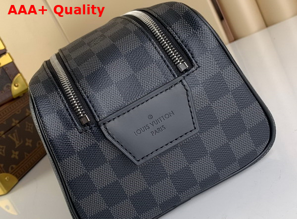 Louis Vuitton Dopp Kit Toilet Pouch Damier Graphite Canvas M40127 Replica