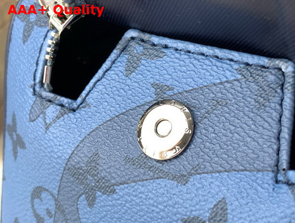 Louis Vuitton Dopp Kit Toiletry Bag in Abyss Blue Monogram Aquagarden Coated Canvas Replica