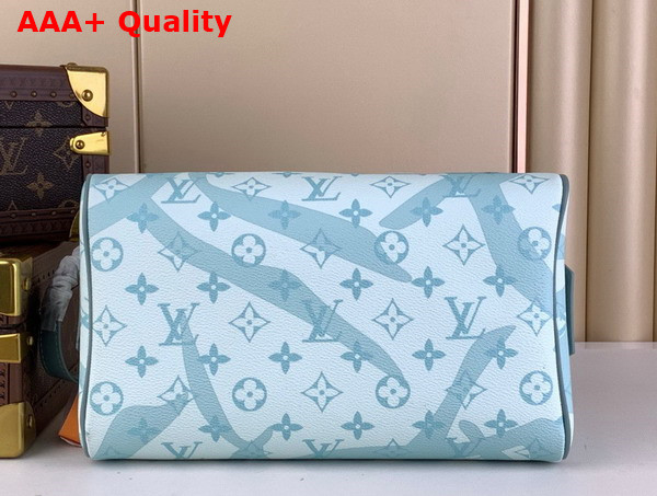 Louis Vuitton Dopp Kit Toiletry Bag in Crystal Blue Monogram Aquagarden Coated Canvas M82337 Replica