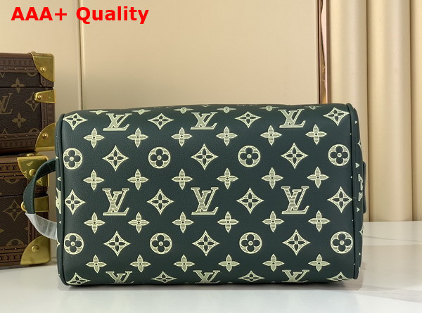 Louis Vuitton Dopp Kit in Forest Green Monogram Shadow Calf Leather M27180 Replica