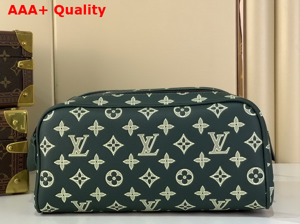 Louis Vuitton Dopp Kit in Forest Green Monogram Shadow Calf Leather M27180 Replica