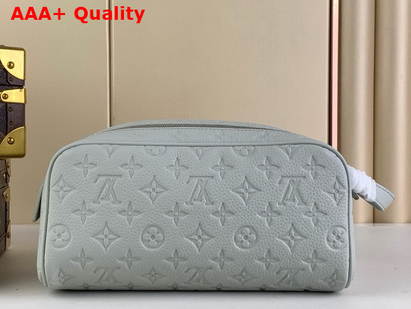Louis Vuitton Dopp Kit in Light Grey Taurillon Monogram Leather Replica