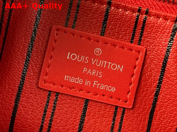 Louis Vuitton Dopp Kit in Sari Red Taurillon Monogram Embossed Cowhide Leather M13023 Replica