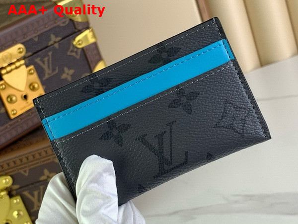 Louis Vuitton Double Card Holder in Monogram Eclipse Reverse Canvas M11471 Replica