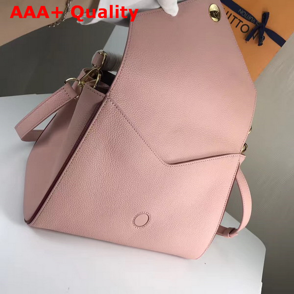 Louis Vuitton Double V Pink Small Grained Calf Leather and Monogram Canvas Flap M54440 Replica