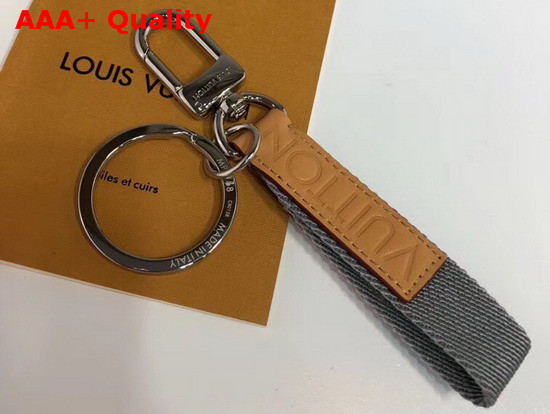Louis Vuitton Dragonne Bag Charm and Key Holder Leather and Nylon Replica