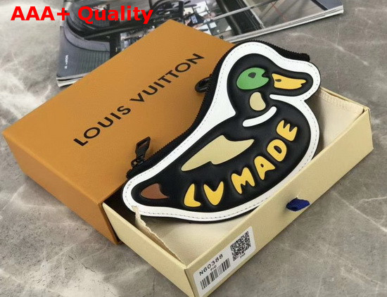 Louis Vuitton Duck Coin Card Holder Giant Damier Ebene Coated Canvas N60388 Replica