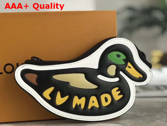 Louis Vuitton Duck Coin Card Holder Giant Damier Ebene Coated Canvas N60388 Replica