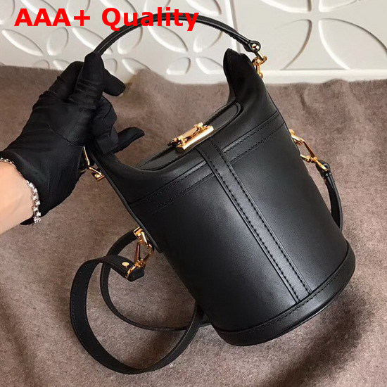 Louis Vuitton Duffle Bag M53044 Black Calfskin Leather Replica