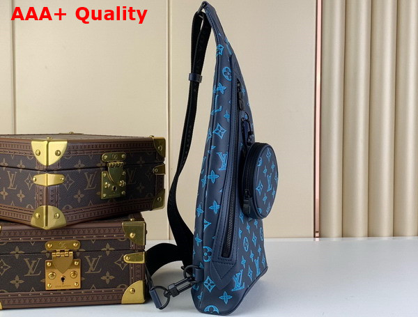 Louis Vuitton Duo Slingbag Navy River Blue Monogram Calf Leather M46562 Replica