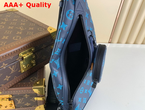 Louis Vuitton Duo Slingbag Navy River Blue Monogram Calf Leather M46562 Replica