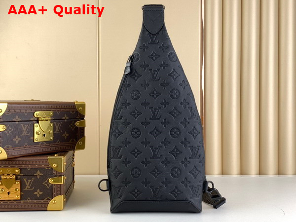 Louis Vuitton Duo Slingbag in Black Monogram Calf Leather Replica