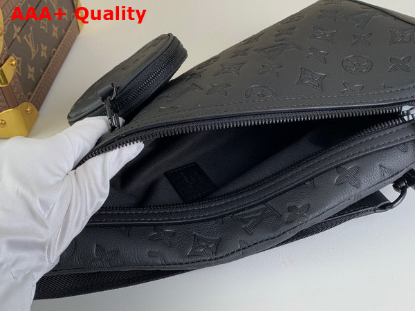 Louis Vuitton Duo Slingbag in Black Monogram Calf Leather Replica