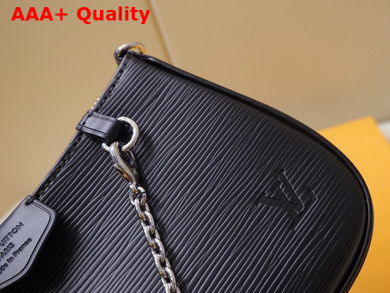 Louis Vuitton Easy Pouch On Strap Black Grained Epi Leather M80471 Replica