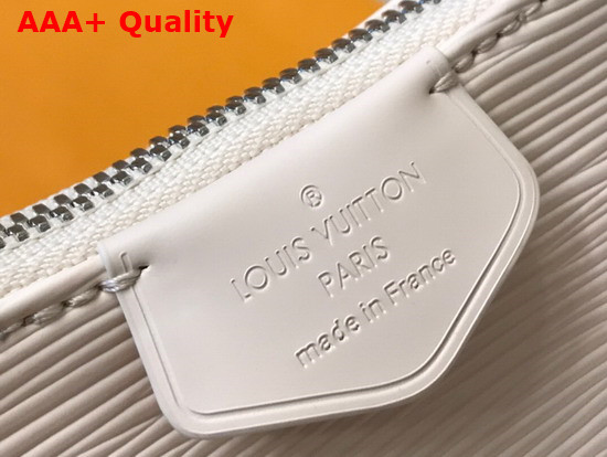 Louis Vuitton Easy Pouch On Strap Quartz White Epi Embossed Supple Grained Cowhide Leather M80479 Replica
