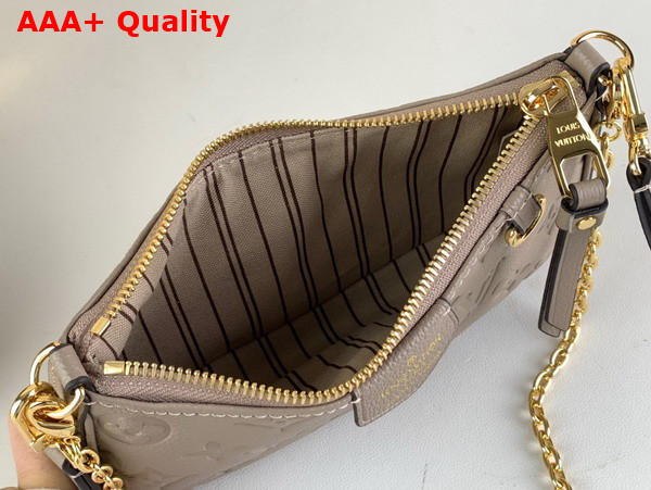 Louis Vuitton Easy Pouch On Strap Tourterelle Beige Monogram Empreinte Leather M81862 Replica