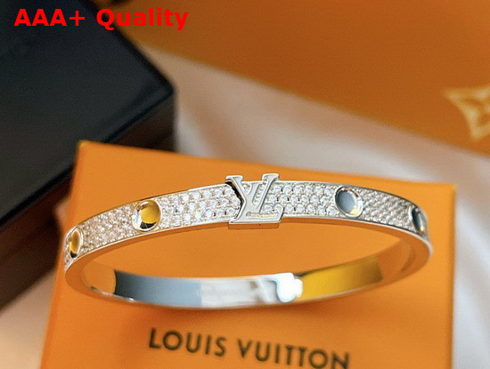 Louis Vuitton Empreinte Bangle White Gold and Diamonds Q95643 Replica