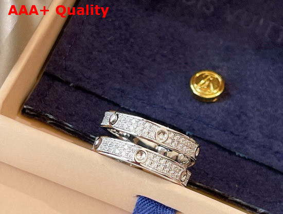 Louis Vuitton Empreinte Ring White Gold and Diamonds Q9L67L Replica