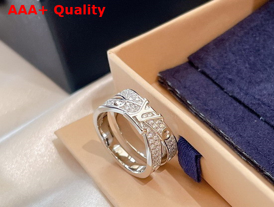 Louis Vuitton Empreinte Ring White Gold and Diamonds Q9L67L Replica