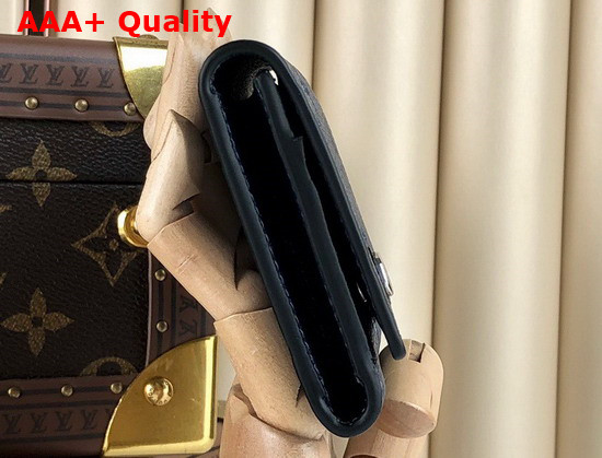 Louis Vuitton Enveloppe Carte De Visite Navy Blue Monogram Empreinte Leather M80944 Replica