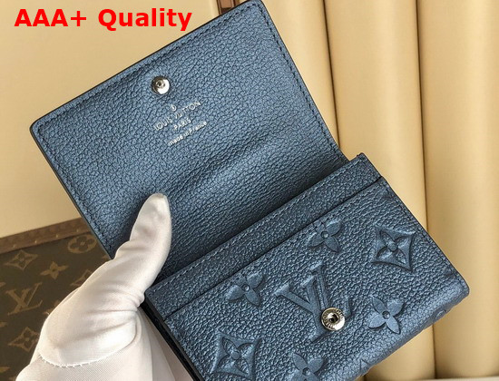 Louis Vuitton Enveloppe Carte De Visite Navy Blue Monogram Empreinte Leather M80944 Replica
