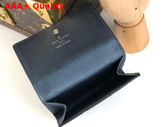 Louis Vuitton Enveloppe Carte De Visite Navy Blue Monogram Empreinte Leather M80944 Replica