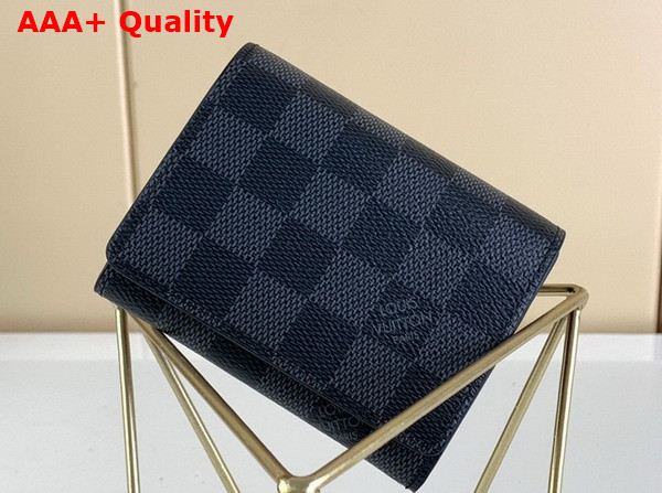 Louis Vuitton Enveloppe Carte de Visite Damier Graphite Canvas N63338 Replica