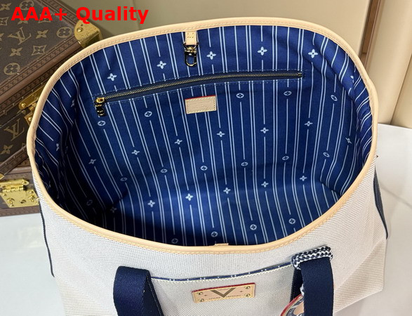 Louis Vuitton Escale Bag Ocean Blue Organic Cotton M28503 Replica