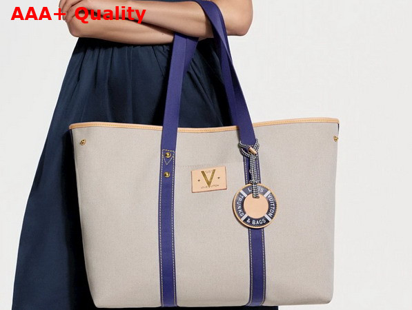 Louis Vuitton Escale Bag Ocean Blue Organic Cotton M28503 Replica