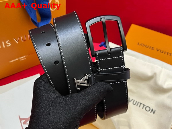 Louis Vuitton Everyday Pin 35mm Belt in Black Leather M8566U Replica