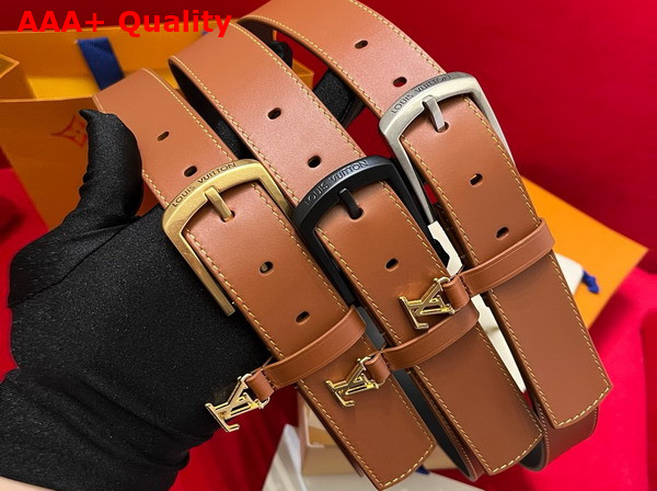 Louis Vuitton Everyday Pin 35mm Belt in Brown Leather M8878U Replica
