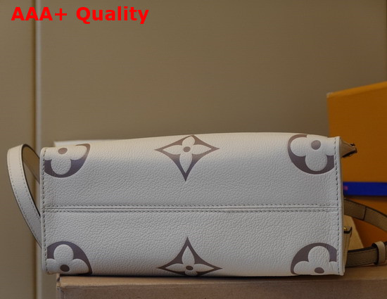 Louis Vuitton Exclusive Online Onthego PM Cream Bois de Rose Pink Bicolor Monogram Empreinte Leather M45654 Replica