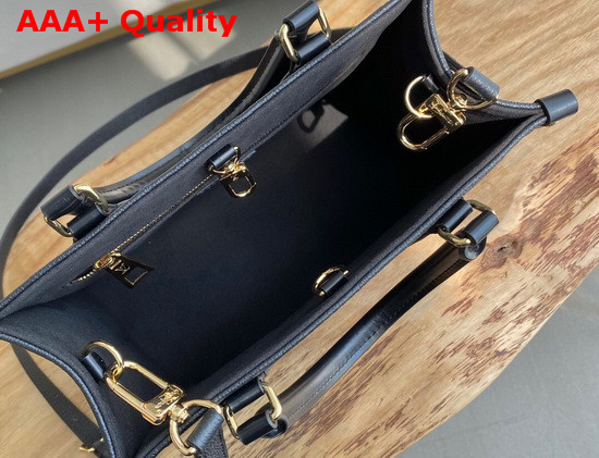 Louis Vuitton Exclusive Online Onthego PM Tote Black Monogram Empreinte Leather Replica